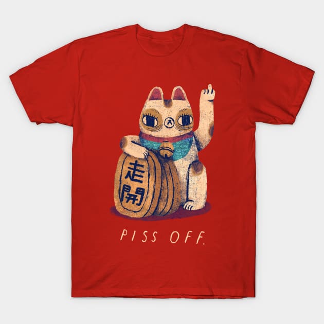 unwelcoming lucky cat T-Shirt by Louisros